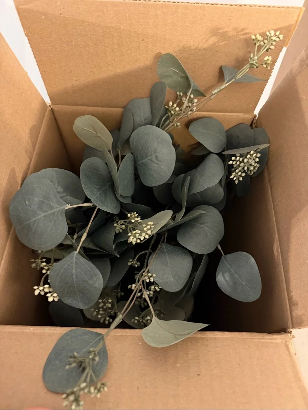 Crate and Barrel Decorative Ivy branch leaves Faux Greenery Home TWO brand new